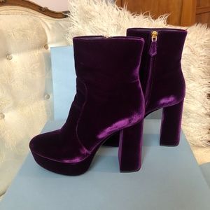 Prada Velvet Boots